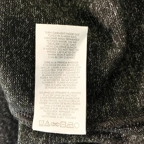 CAbi PJ Sweater Dress XS Black Marled Boho V Neck Long Sleeve Casual Cozy Knit - Picture 10 of 10